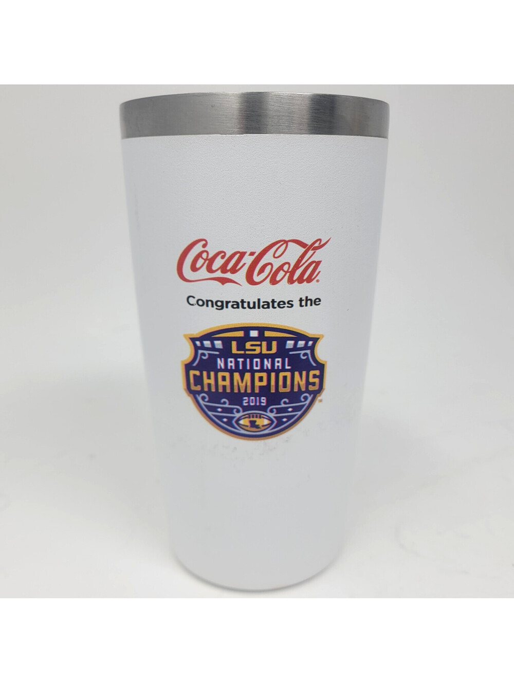 Coca-Cola LSU National Champions 2019 Tumbler 20 oz Stainless Steel Cup